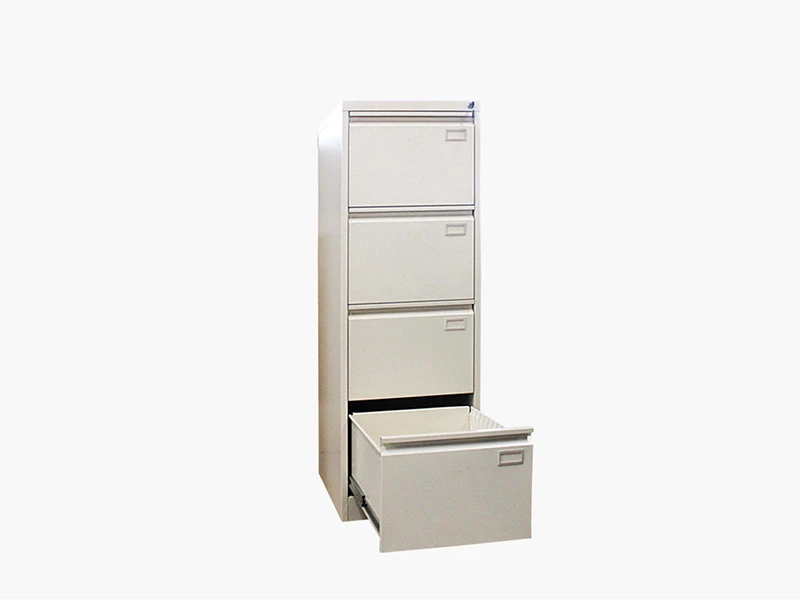 خزانة ملفات عمودية ذات 4 أدراج مع قفل لتخزين مستندات المكتب