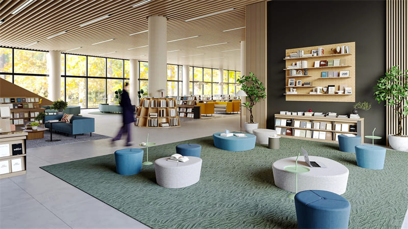 حل الأثاث المكتبي لمكتبة Shenzhen Futian العامة 