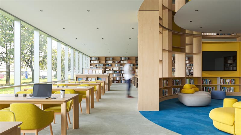 حل الأثاث المكتبي لمكتبة Shenzhen Futian العامة 