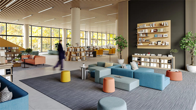حل الأثاث المكتبي لمكتبة Shenzhen Futian العامة 