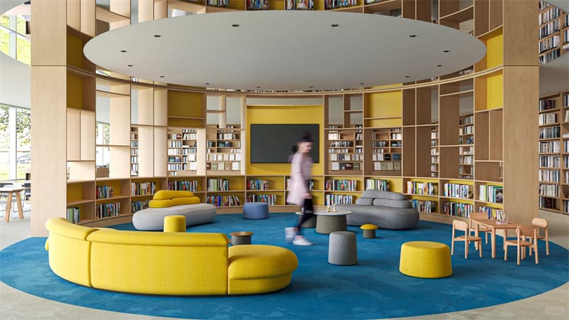 حل الأثاث المكتبي لمكتبة Shenzhen Futian العامة 
