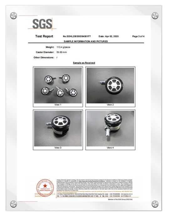 شهادة العجلات SGS